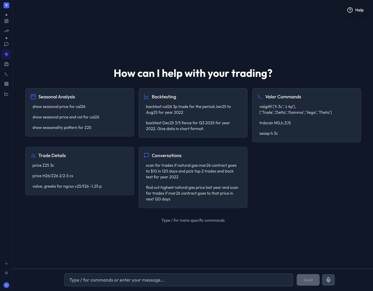 Valor View options intelligence briefing